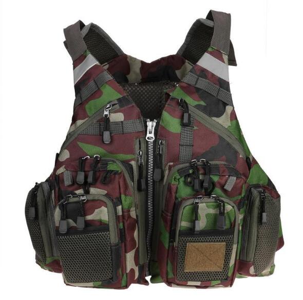 Fishing Flotation Vest with Multi-Pocket Storage