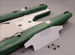 Sea Eagle FSK16 FishSkiff Inflatable Fishing Boat 2 Person Swivel Seat Canopy Package