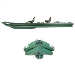 Sea Eagle FSK16 FishSkiff Inflatable Fishing Boat 2 Person Swivel Seat Canopy Package