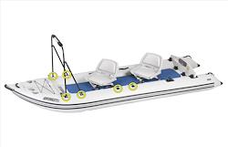Sea Eagle 437ps PaddleSki Swivel Seat Canopy Package