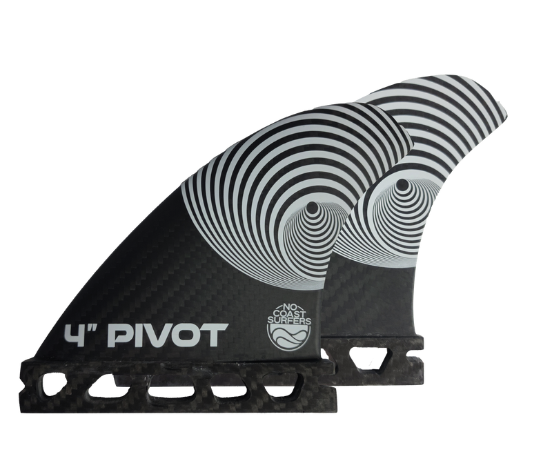 No Coast Surfers 4" PIVOT Carbon Fiber Wakesurf Fin