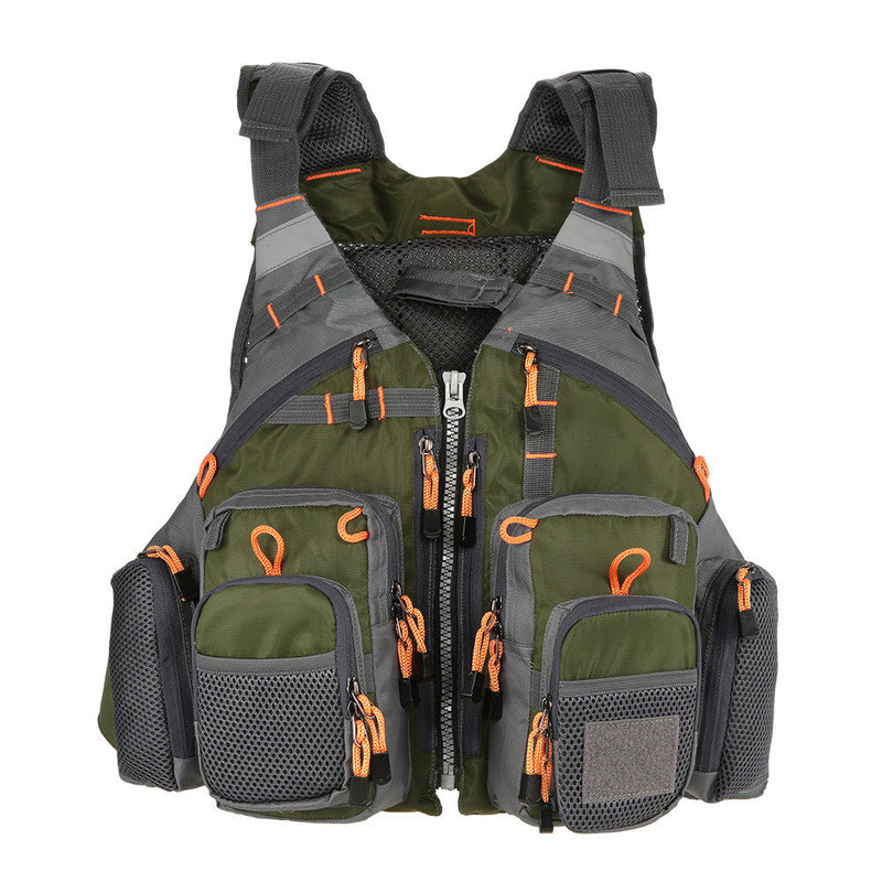 Fishing Flotation Vest with Multi-Pocket Storage