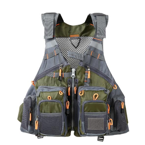 Fishing Flotation Vest with Multi-Pocket Storage