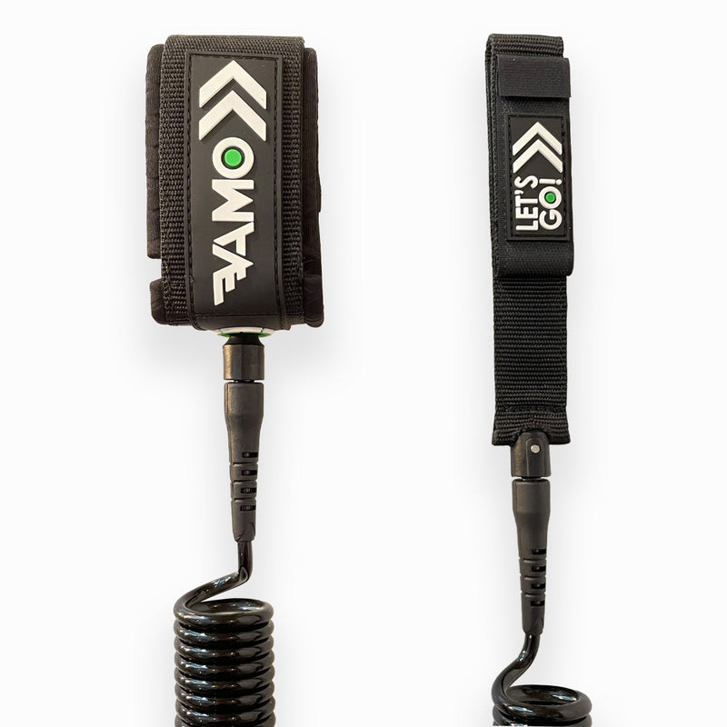 Vamo Life 6' or 8' Coiled Calf Leash – 6mm (Foil / SUP / Surf)