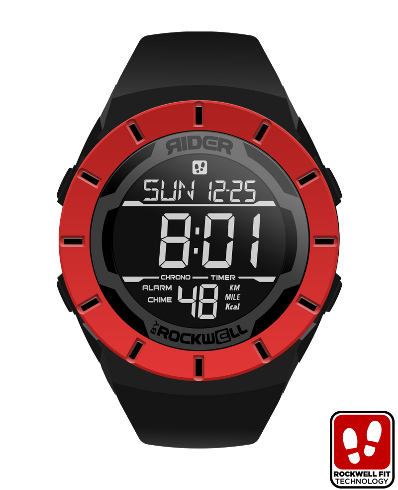 Rockwell Time Coliseum Fit™ Halo Edition (Black/Red) Watch