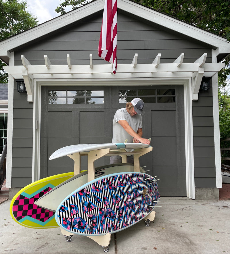 Rado Racks - THE DROP IN Surfboard Storage Work Bench