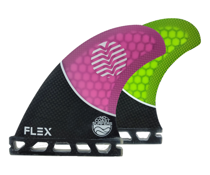 No Coast Surfers FLEX Dual Honeycomb Wakesurf Fin