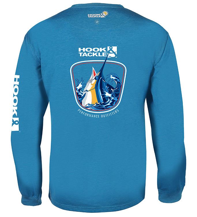 Hook & Tackle Marlin Thrust Men's Long Sleeve UV Fishing Shirt