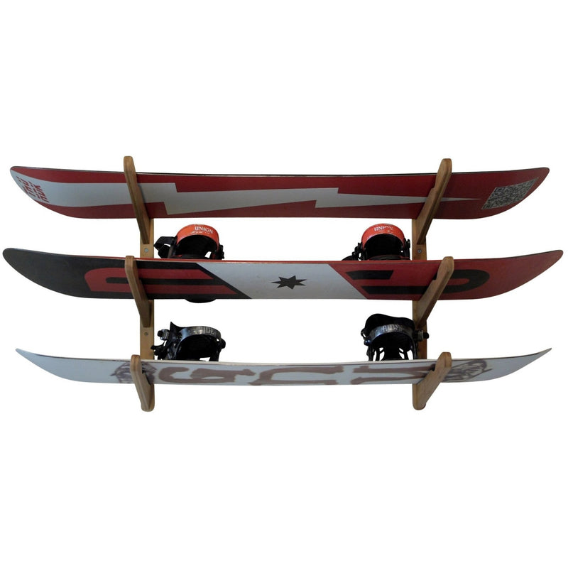COR Surf Triple Surfboard Wall Rack - Bamboo
