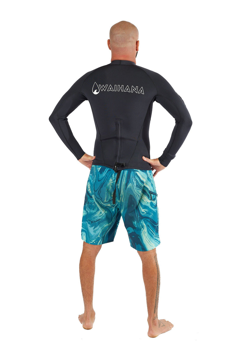 Waihana Men’s Essentials 1.5mm Rear-Zip Surf Top