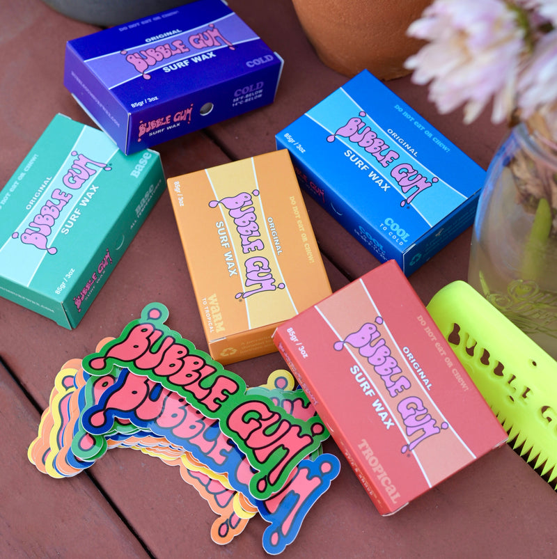 Bubble Gum "Original Formula" Surf Wax Box - Cold - 58° & Below