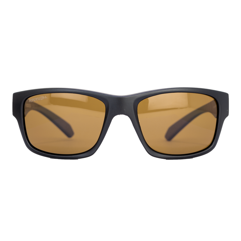 Rockwell Time Pompei Matte Black/Brown Polarized Floating Sunglasses