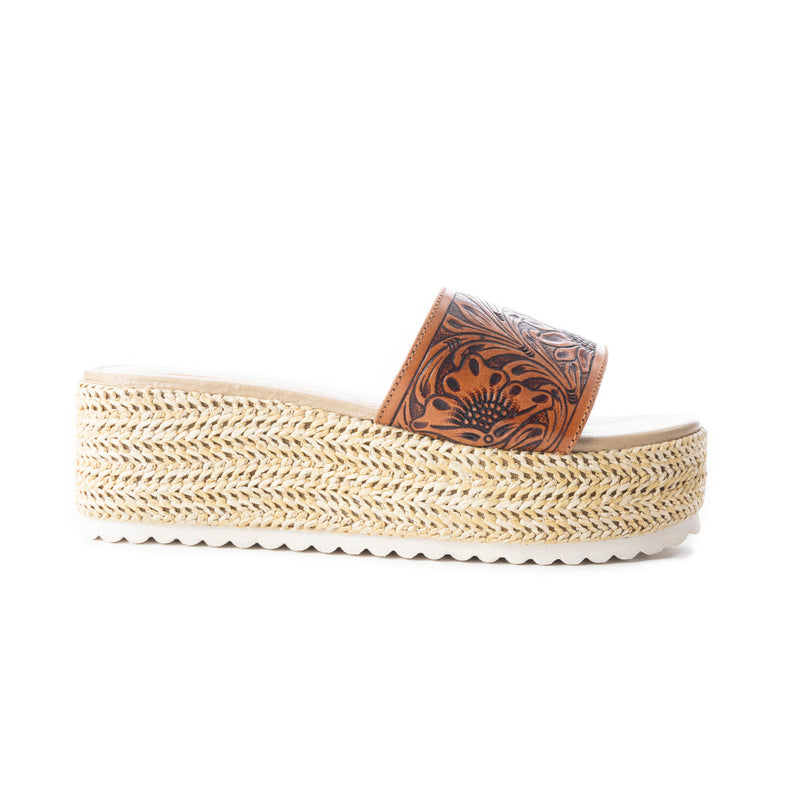 Myra Gloriana Canyon Natural Platform Sandals