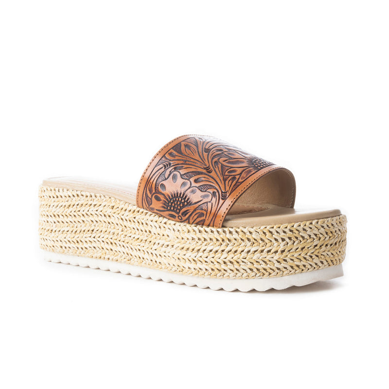 Myra Gloriana Canyon Natural Platform Sandals