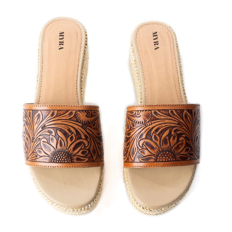 Myra Gloriana Canyon Natural Platform Sandals