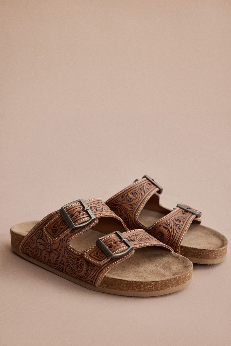 Myra Darla Trail Hand-Tooled Sandals