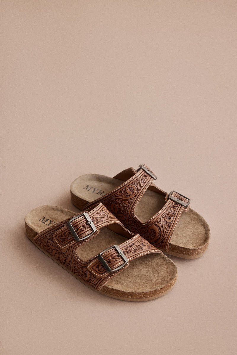 Myra Darla Trail Hand-Tooled Sandals