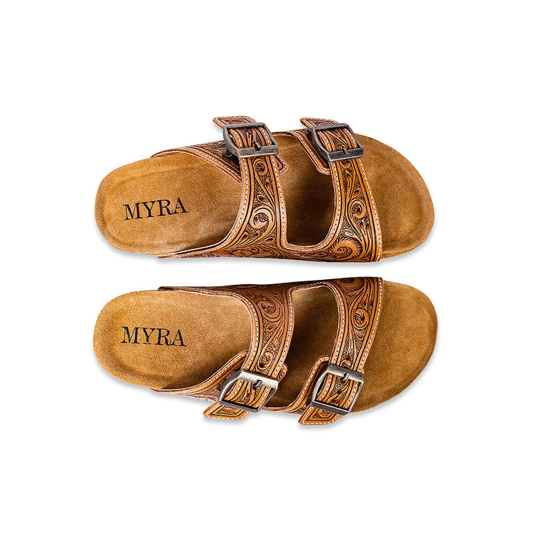 Myra Darla Trail Hand-Tooled Sandals