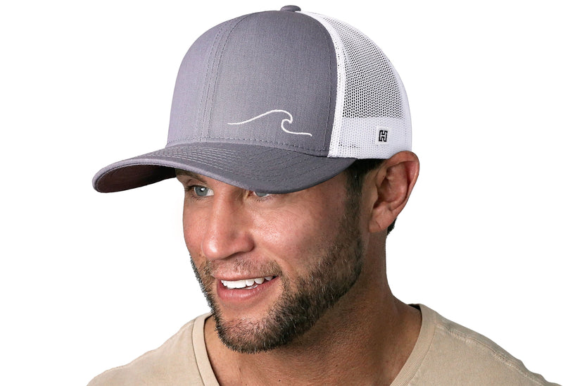 Haka Wave Gray-White Trucker Hat