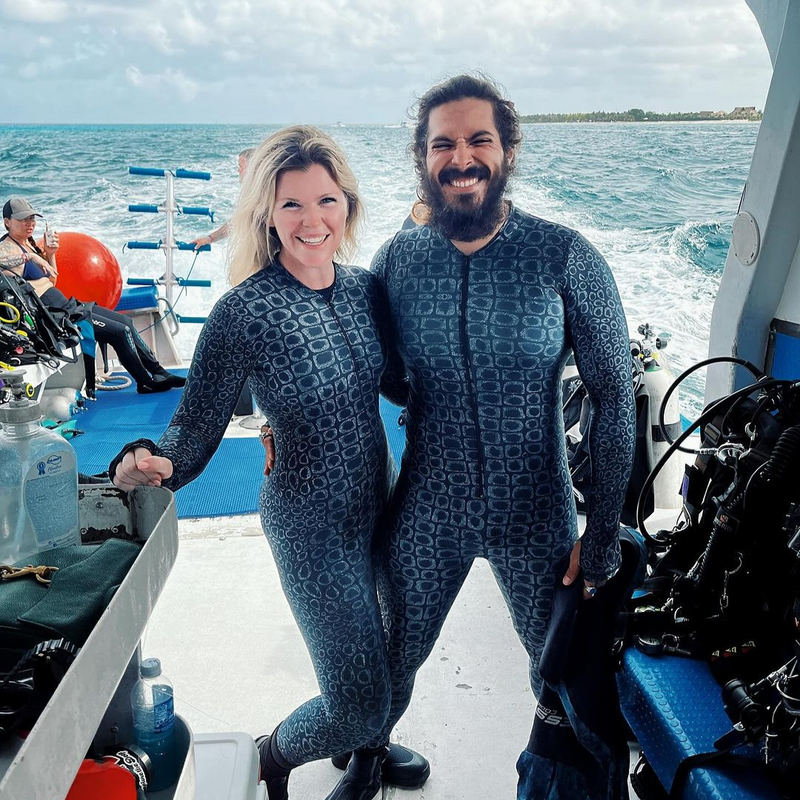 SlipIns Spotted Eagle Ray Front Zippered Diveskin