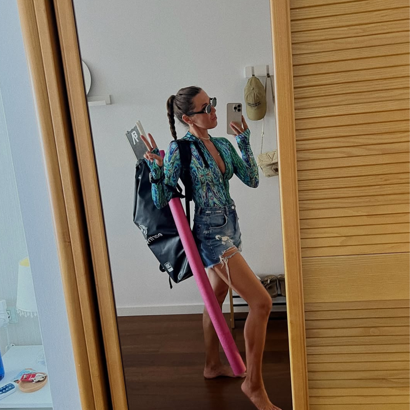 SlipIns Green Abalone Long Sleeve Swimsuit