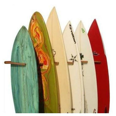 COR Surf Triple Surfboard Wall Rack - Bamboo