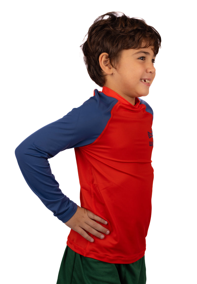 Waihana Kids’ Red Long Sleeve Rashguard