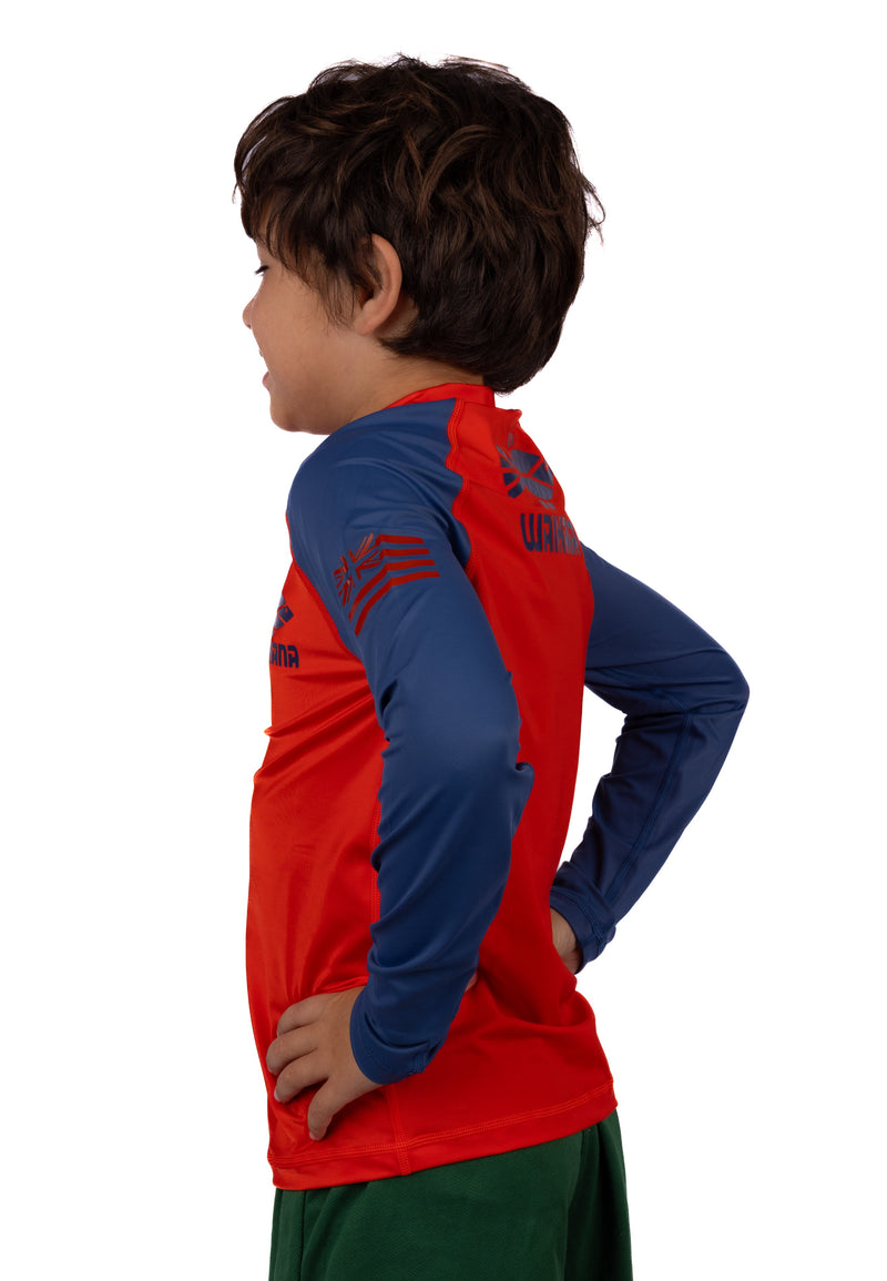 Waihana Kids’ Red Long Sleeve Rashguard