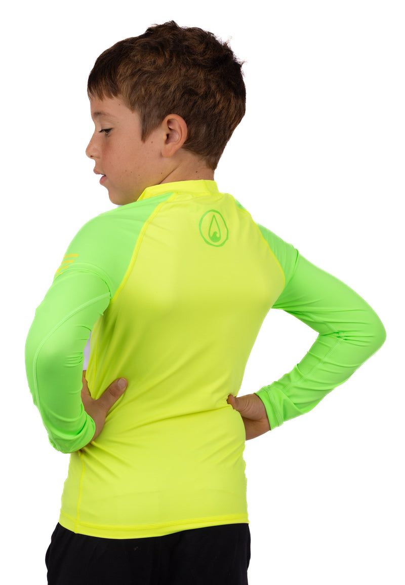 Waihana Kids’ Lime Long Sleeve Rashguard