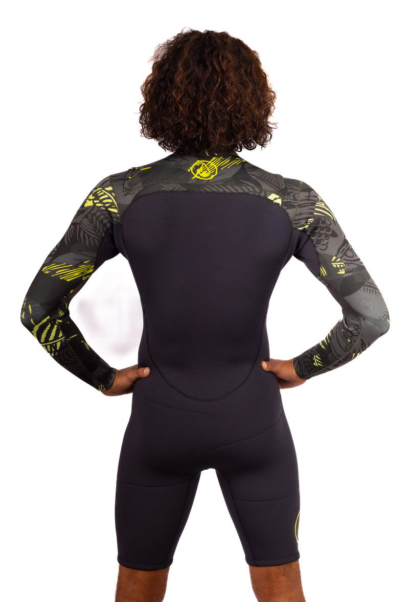 Waihana Men’s Lime Fishbone 1.5mm Long Sleeve Spring Suit