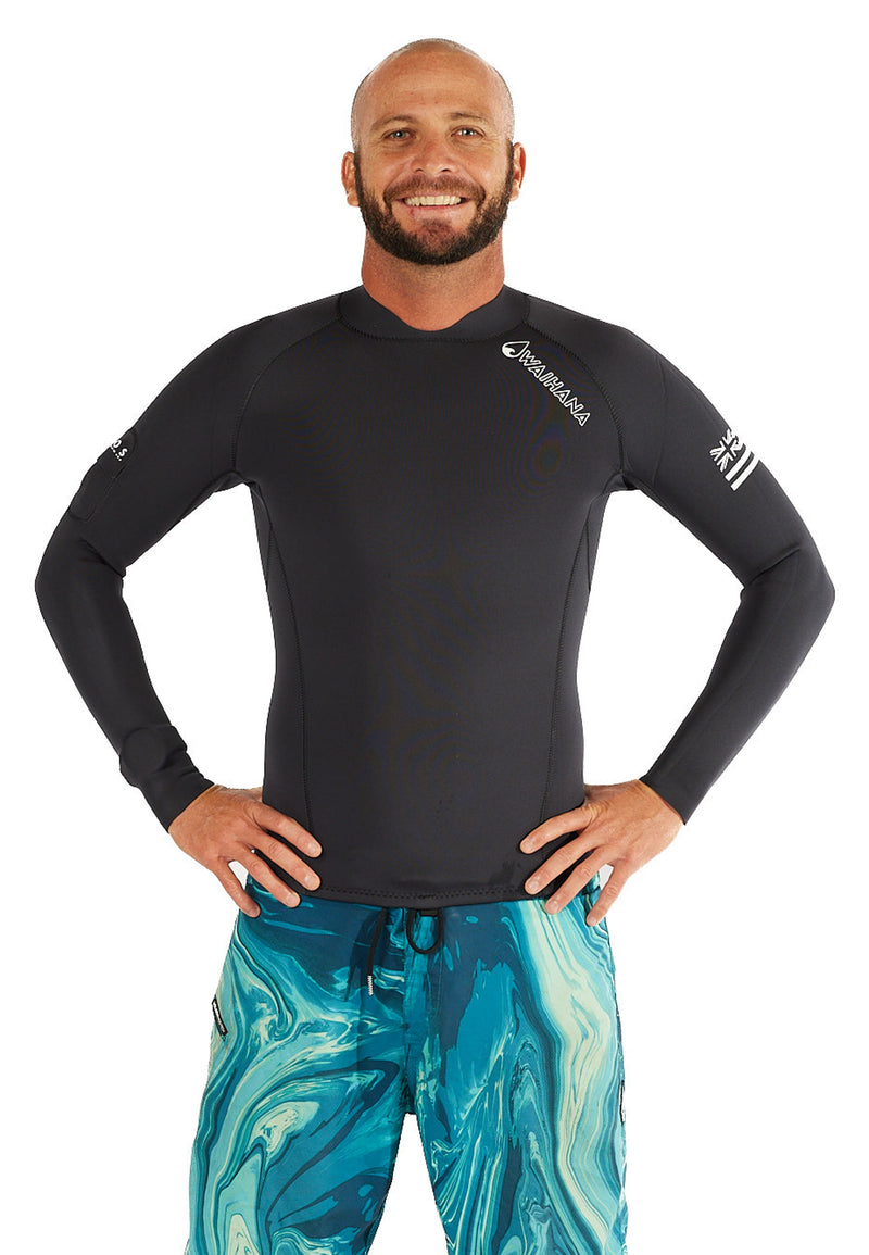 Waihana Men’s Essentials 1.5mm Rear-Zip Surf Top