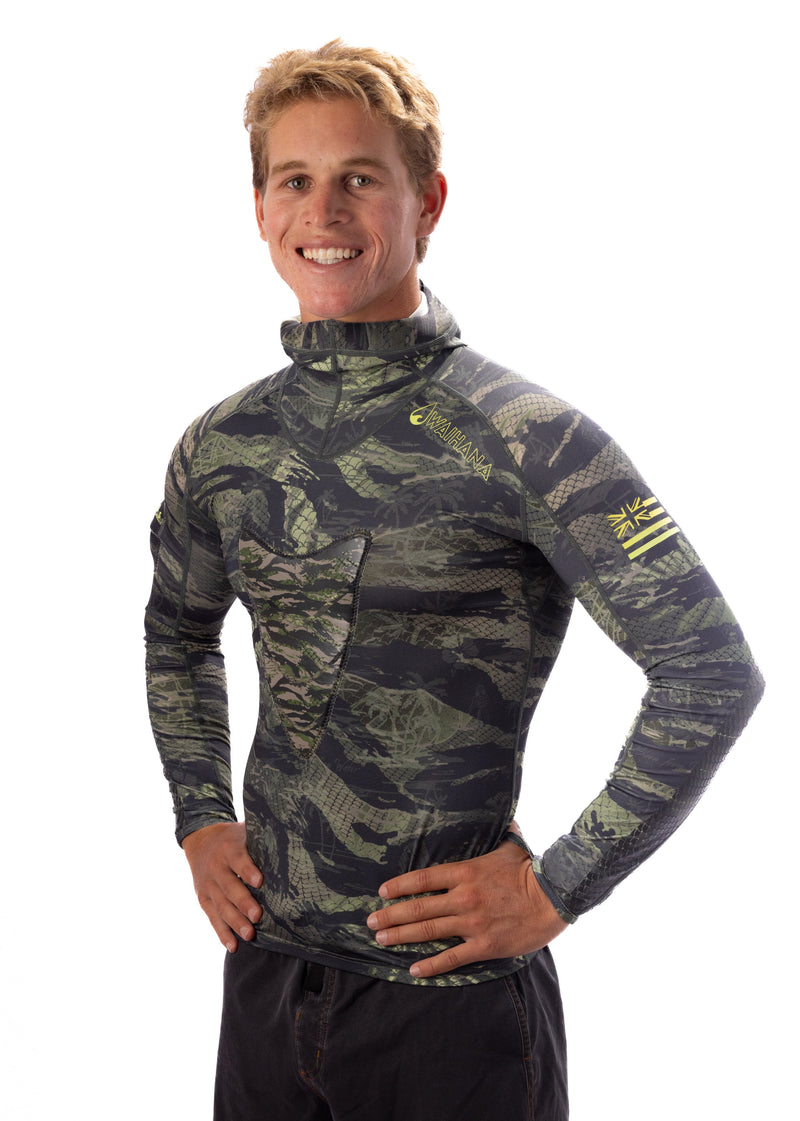 Waihana Tropicam Hooded Spearfishing Rashguard