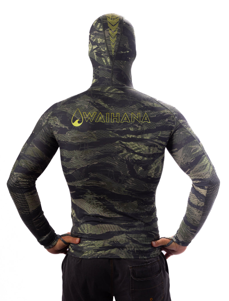 Waihana Tropicam Hooded Spearfishing Rashguard