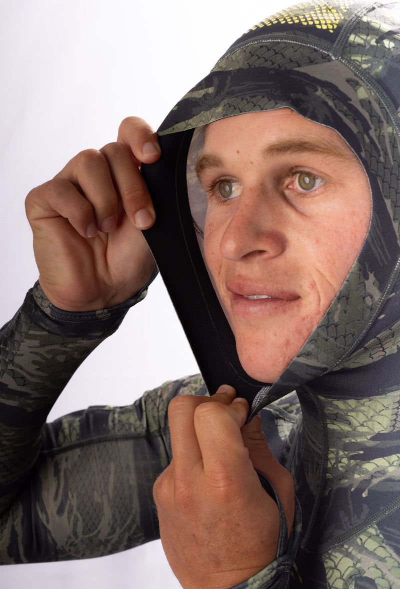 Waihana Tropicam Hooded Spearfishing Rashguard