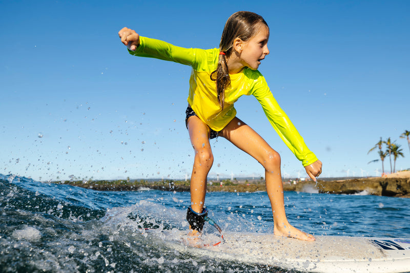 Waihana Kids’ Lime Long Sleeve Rashguard