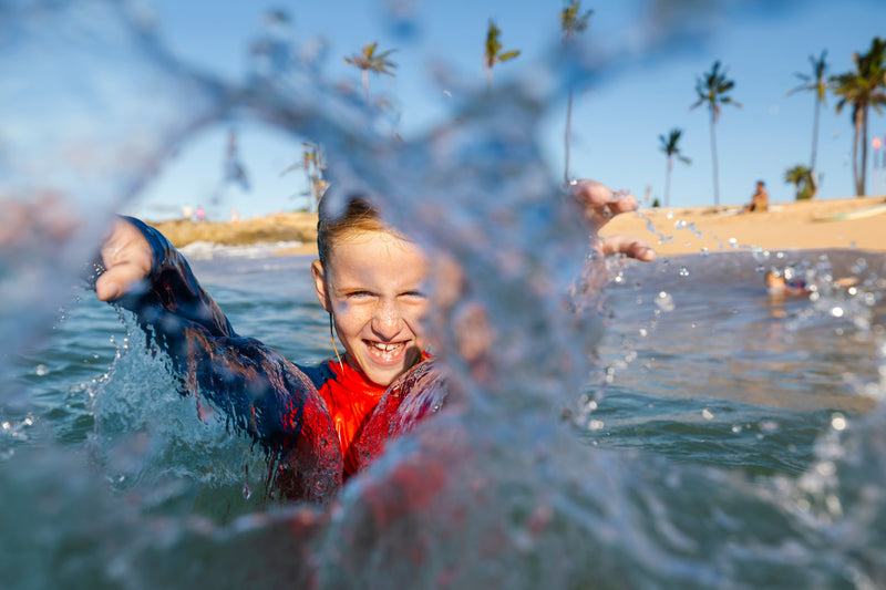 Waihana Kids’ Red Long Sleeve Rashguard