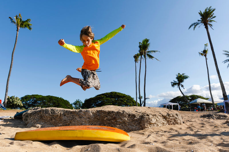 Waihana Kids’ Orange Long Sleeve Rashguard