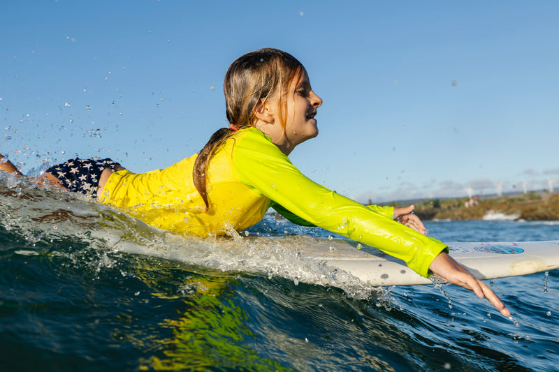 Waihana Kids’ Lime Long Sleeve Rashguard