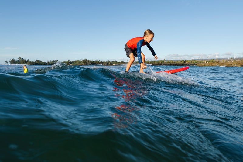 Waihana Kids’ Red Long Sleeve Rashguard