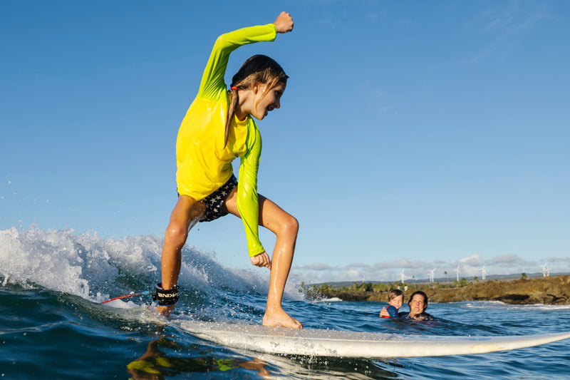 Waihana Kids’ Lime Long Sleeve Rashguard