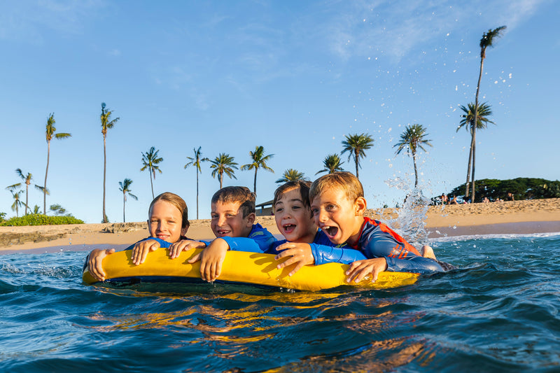 Waihana Kids’ Orange Long Sleeve Rashguard