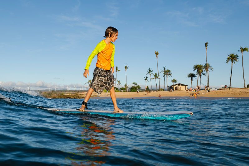 Waihana Kids’ Orange Long Sleeve Rashguard