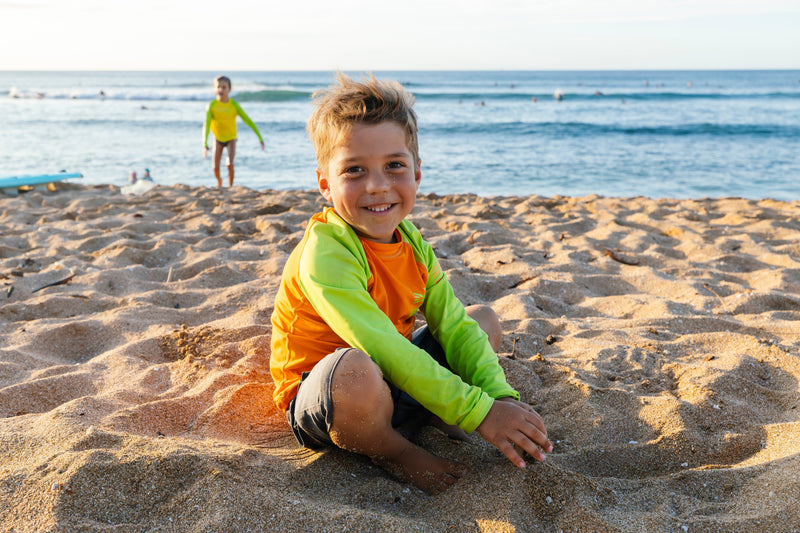 Waihana Kids’ Orange Long Sleeve Rashguard