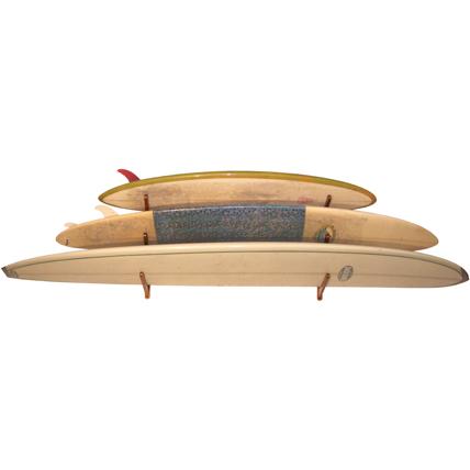 COR Surf Triple Surfboard Wall Rack - Bamboo
