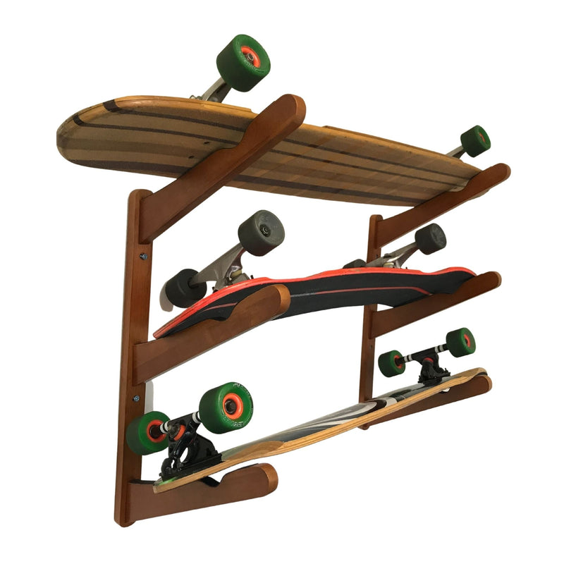 COR Surf Triple Surfboard Wall Rack - Bamboo