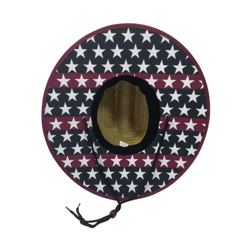 COR Surf Straw Lifeguard Sun Hat – Patriotic Print