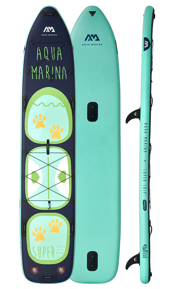 Aqua Marina SUPER TRIP Tandem 14' Inflatable Paddle Board for 2 Riders